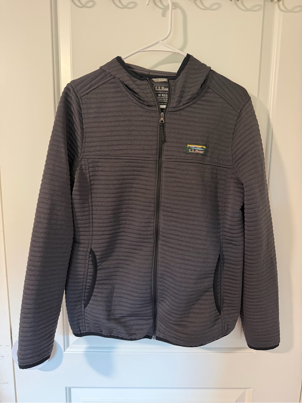 L.L. Bean women’s Airlight zip up jacket, gray